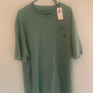 Ralph Lauren classics seafoam pocket t shirt 2LT